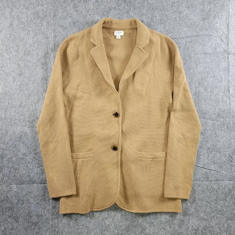 J.Crew Tan Cardigan Blazer Women Size Medium